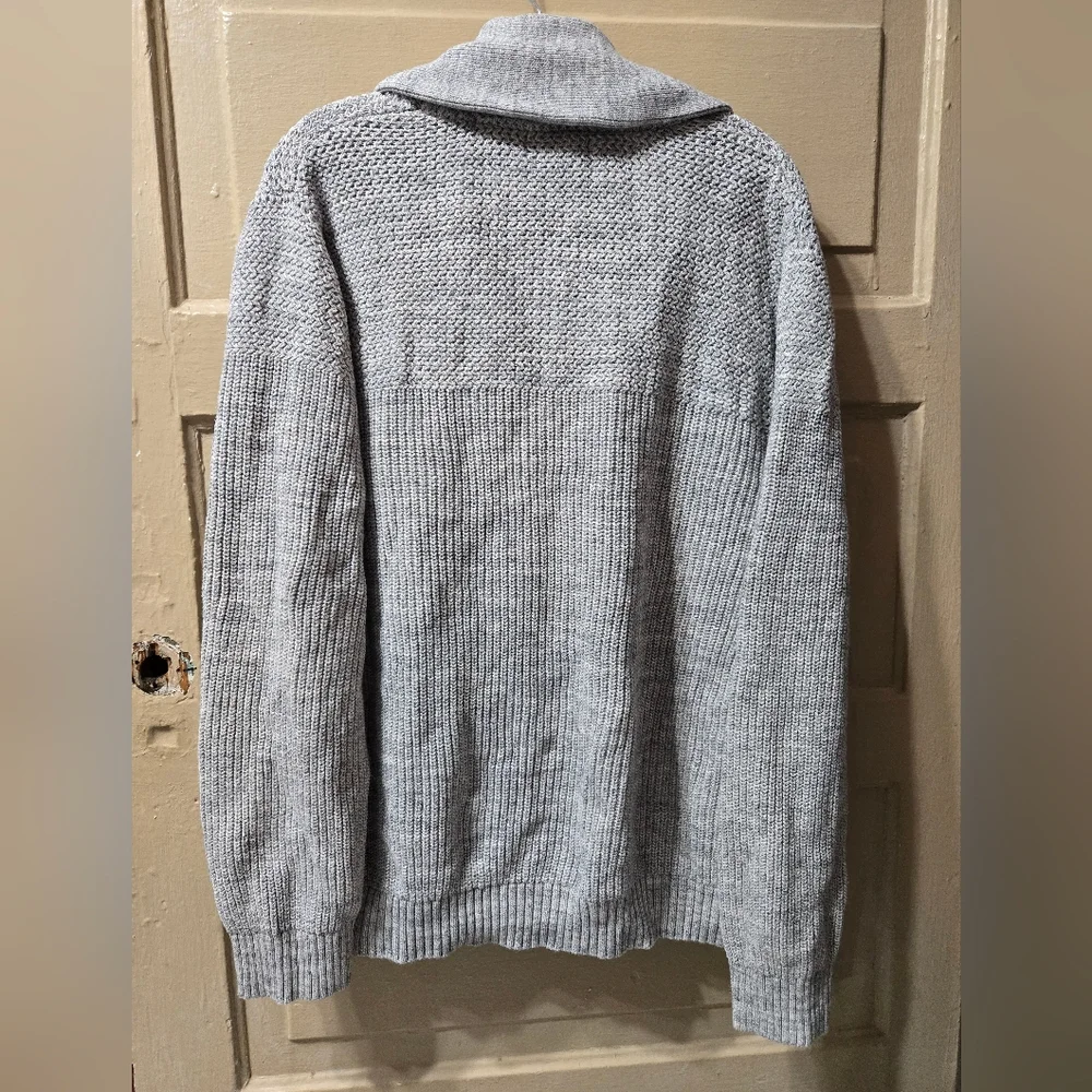 Banana Republic Cowl Neck Ribbed Button Front Men's Cardigan Size: XL
